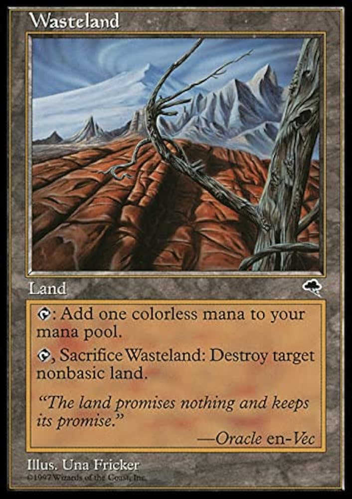 【MTG】Wasteland 4枚セット(TMP) Amazon.com: MTG Magic: The Gathering - Wasteland (330